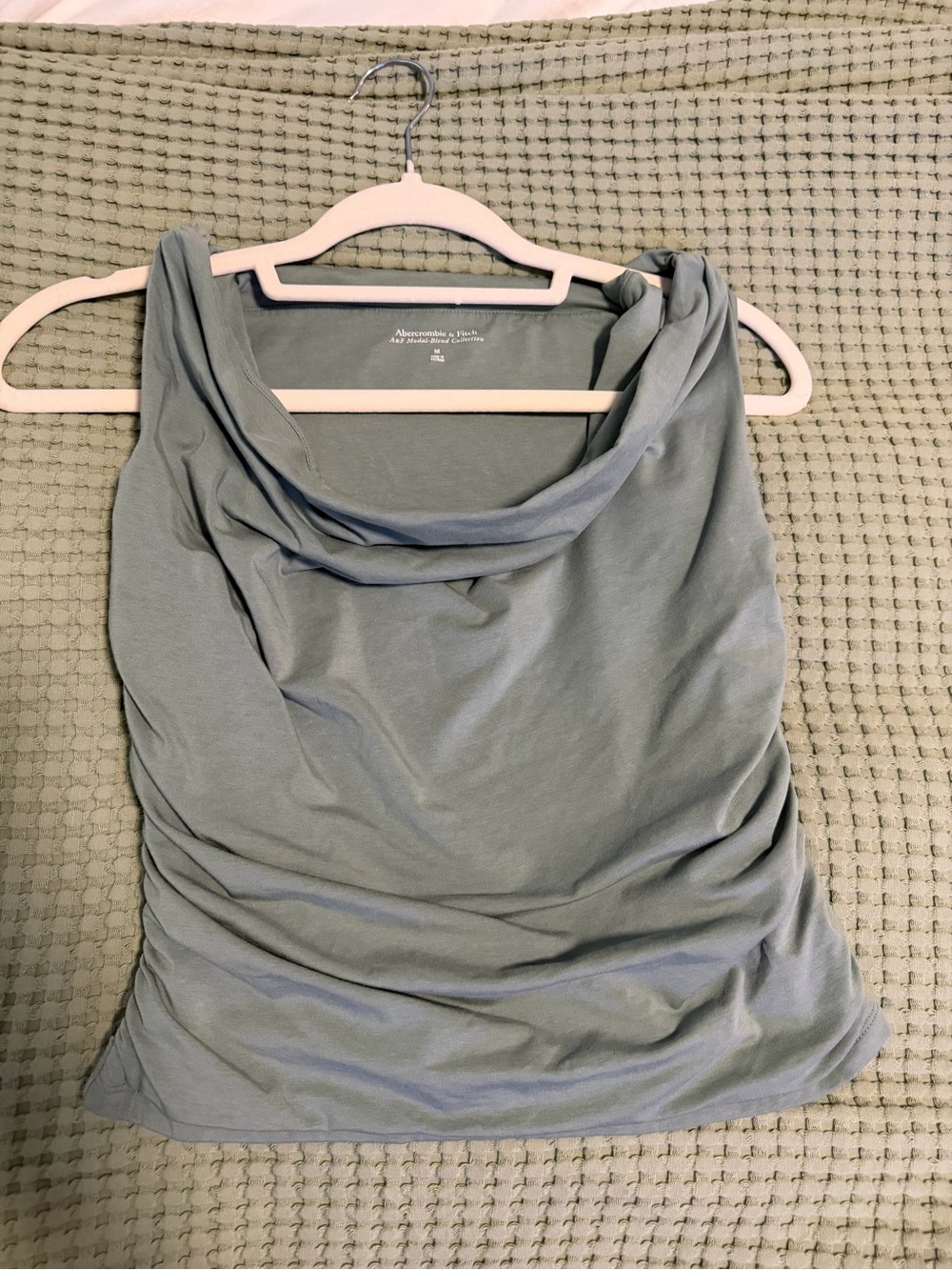 Abercrombie and fitch Sage Green Cowl Neck Sleeveless Camisole